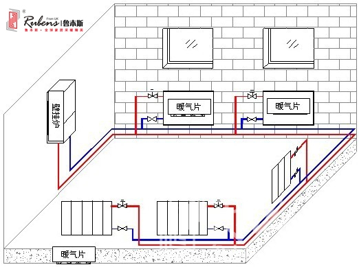 家用暖气片独立供暖安装示意图